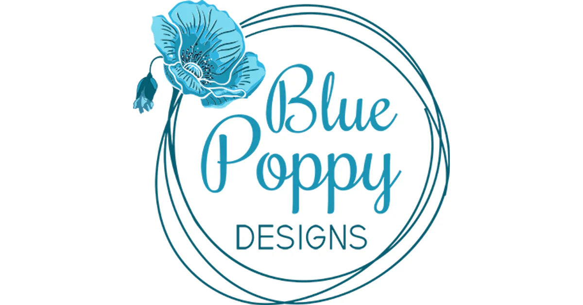 Blue Poppy Needlepoint Designs