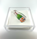 Acrylic Napkin Weight, Bubbles Champagne