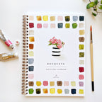 Bouquets Watercolor Workbook Set