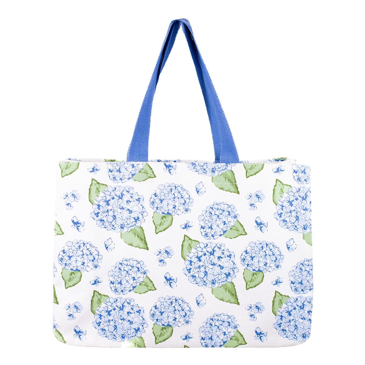 Hydrangea Tote in White/Multi