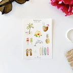Tropical sticker sheets