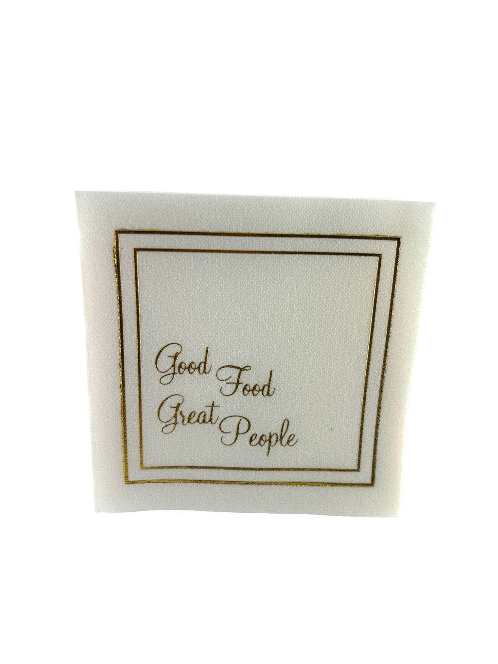 Linen-Feel Cocktail Napkins, Good Food