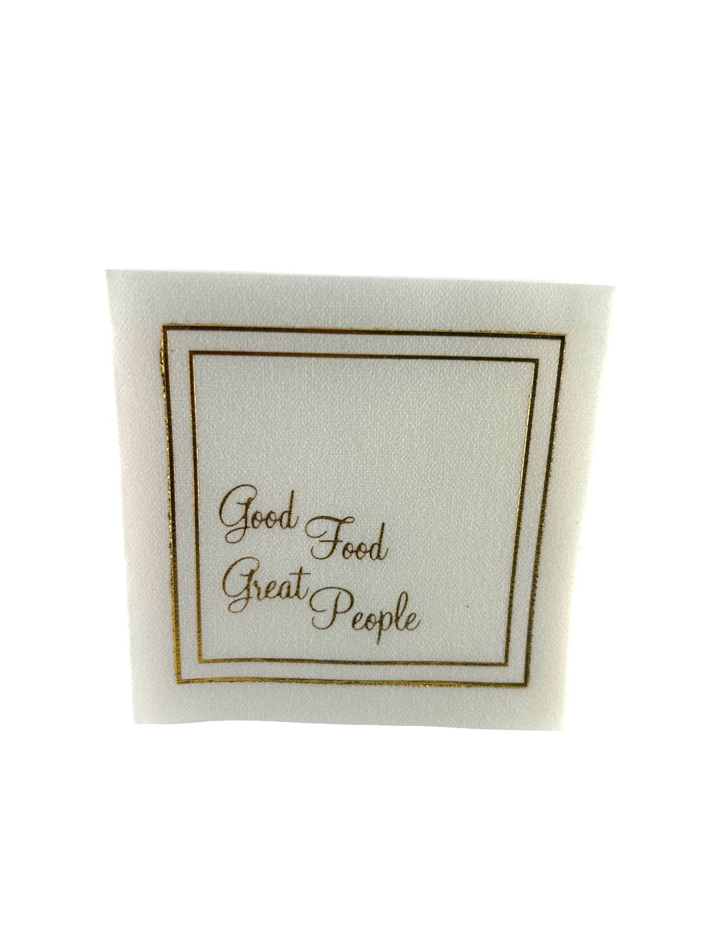 Linen-Feel Cocktail Napkins, Good Food