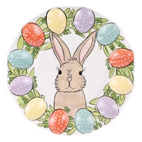 Egg Wreath Bunny Egg Plate