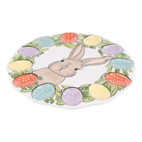 Egg Wreath Bunny Egg Plate