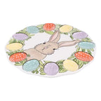 Egg Wreath Bunny Egg Plate
