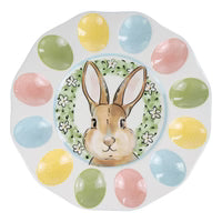 Bunny Basket Egg Plate