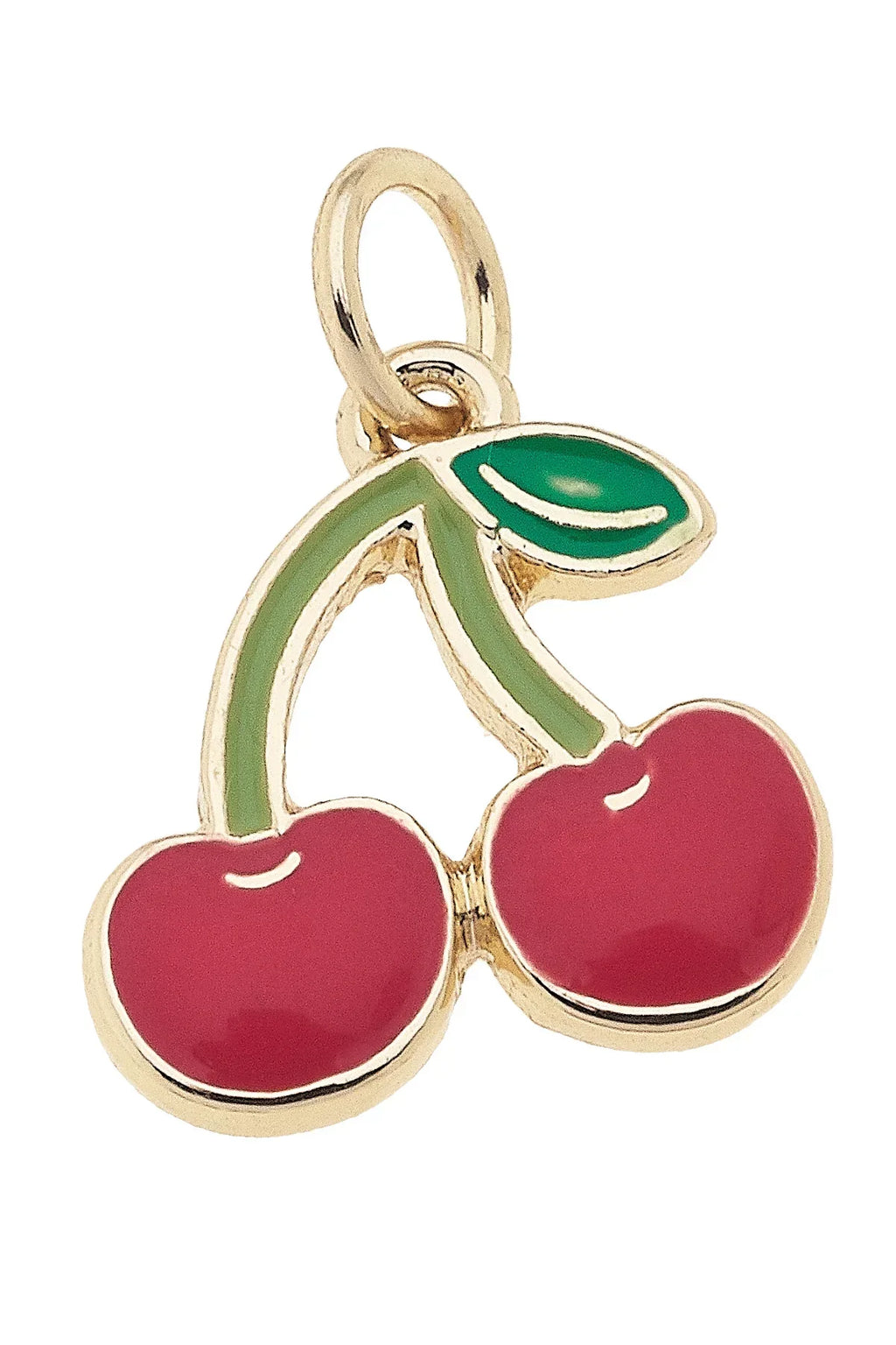 Enamel Cherry Charm
