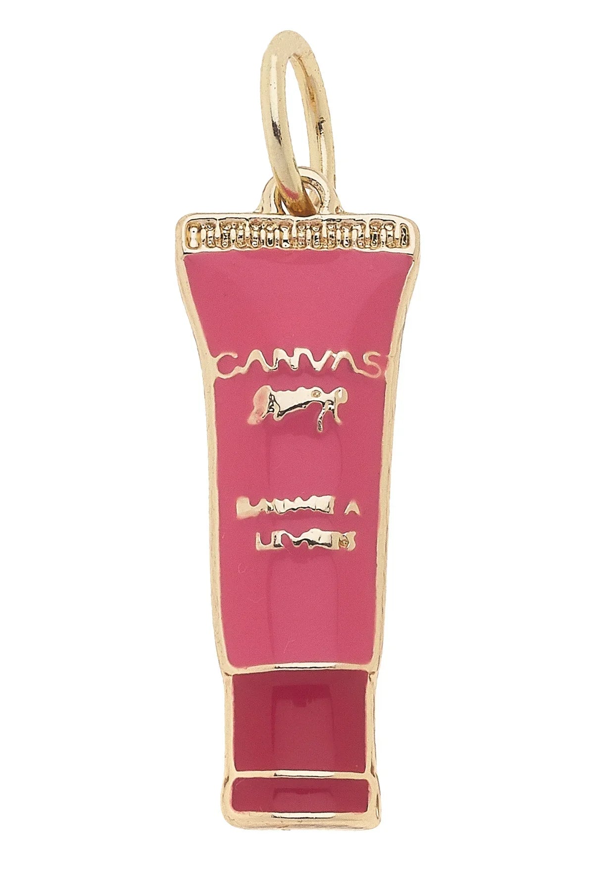 Canvas Lip Balm Charm in Fuchsia