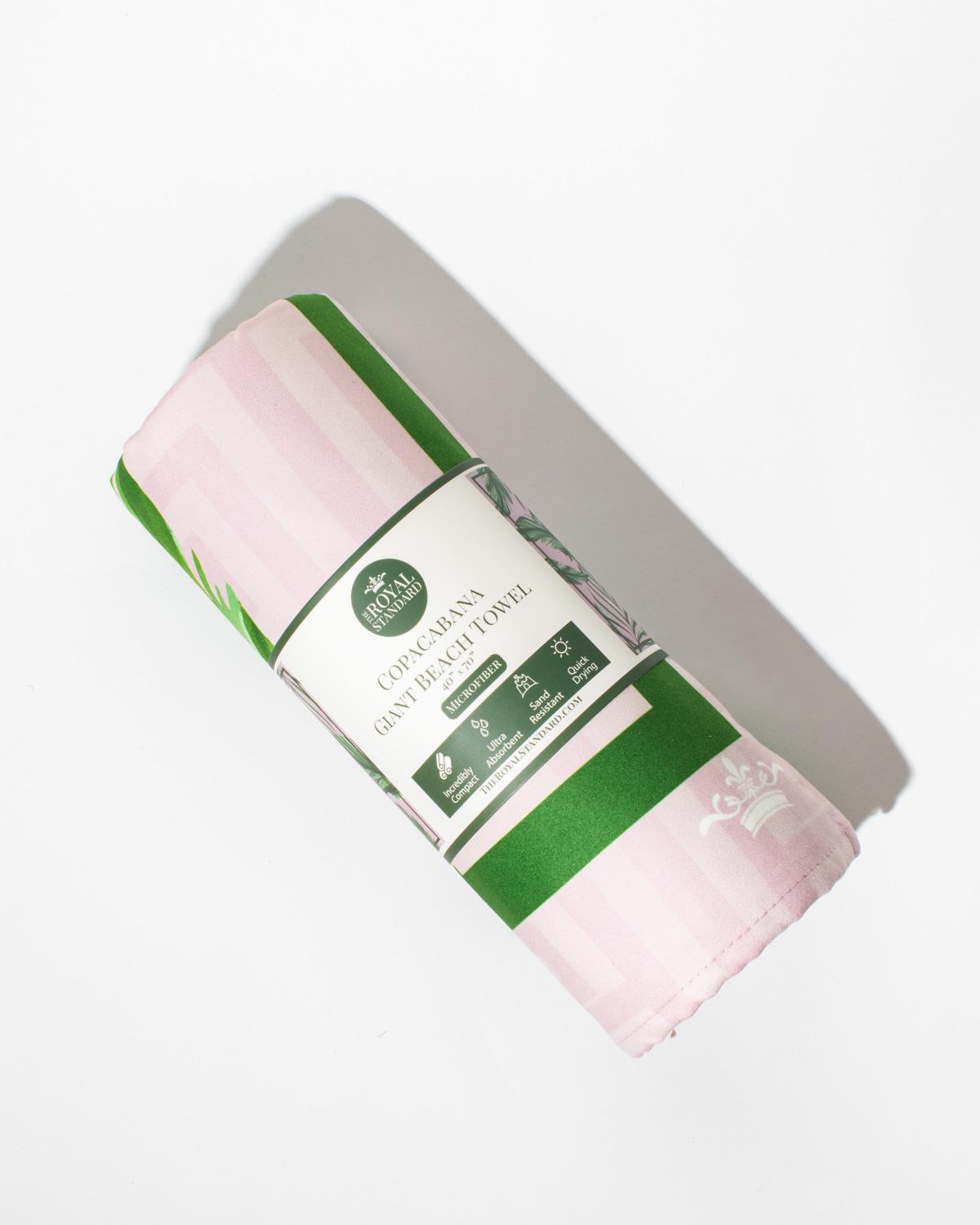 Copacabana Giant Beach Towel Pink/Green