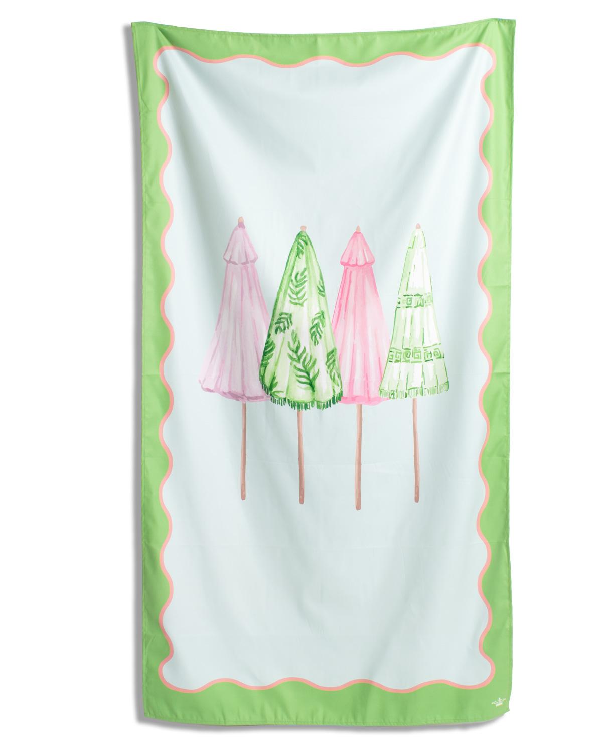 Riviera Giant Beach Towel Blue/Pink/Green