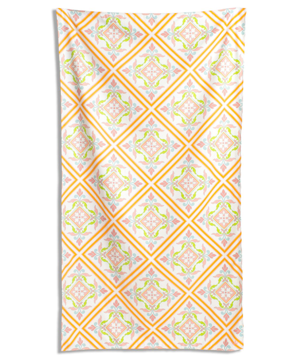Verona Giant Beach Towel White/Multi