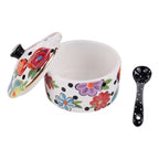 Polka Dot Flowers Salt Dish