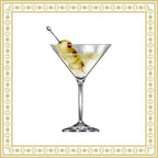 Linen-Feel Cocktail Napkins, Martini