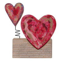 Two Hearts Wood Block