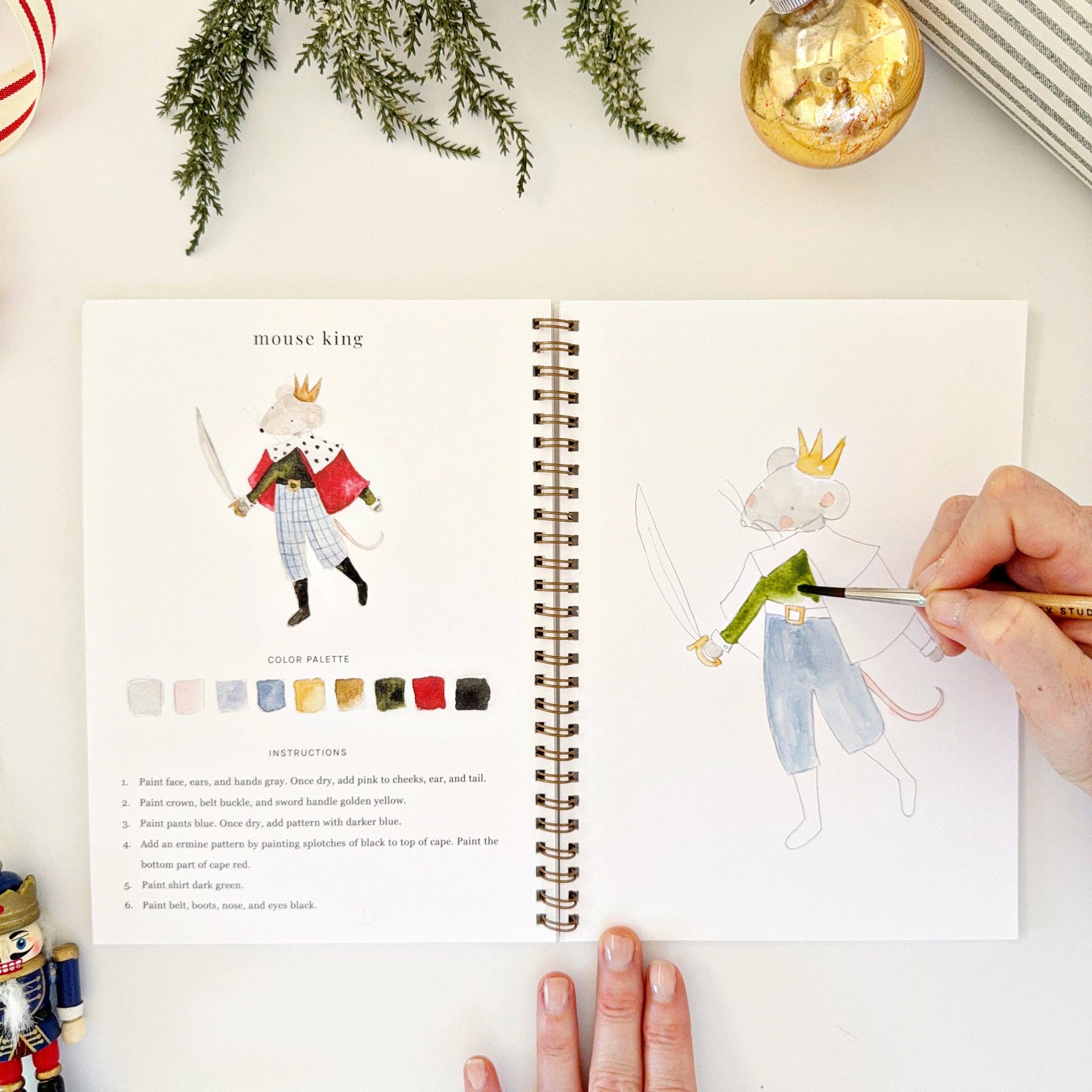 Nutcracker Watercolor Workbook Set