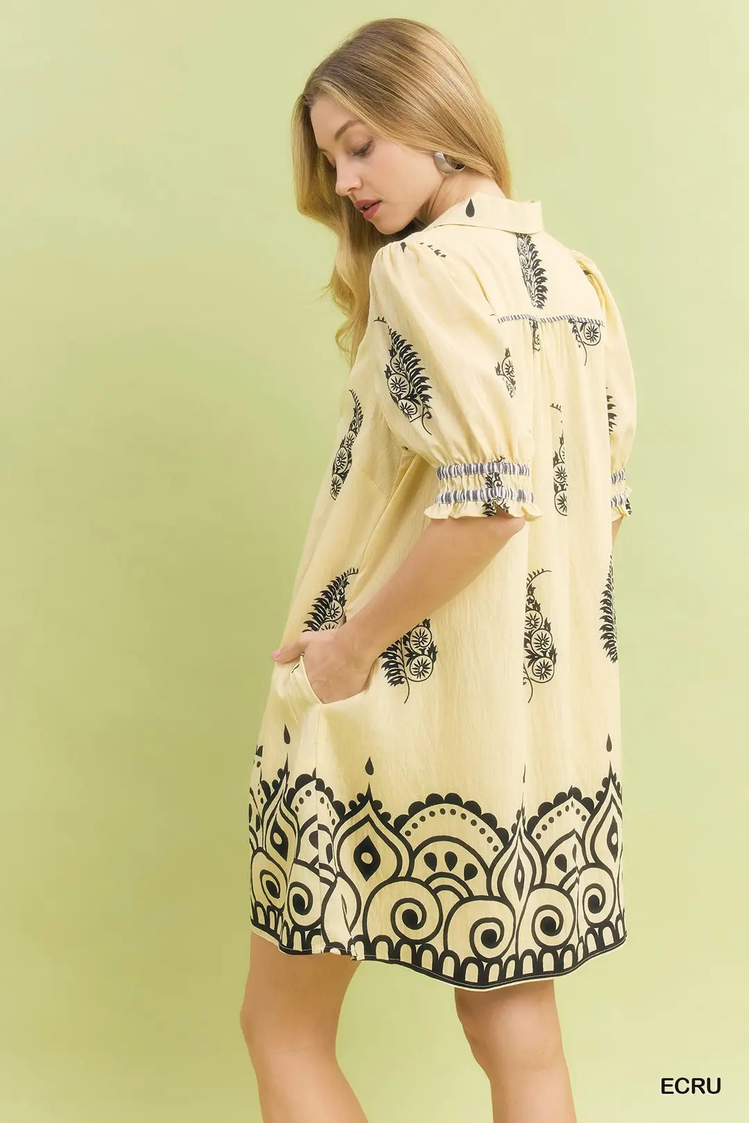 Mandala Paisley Babydoll Dress