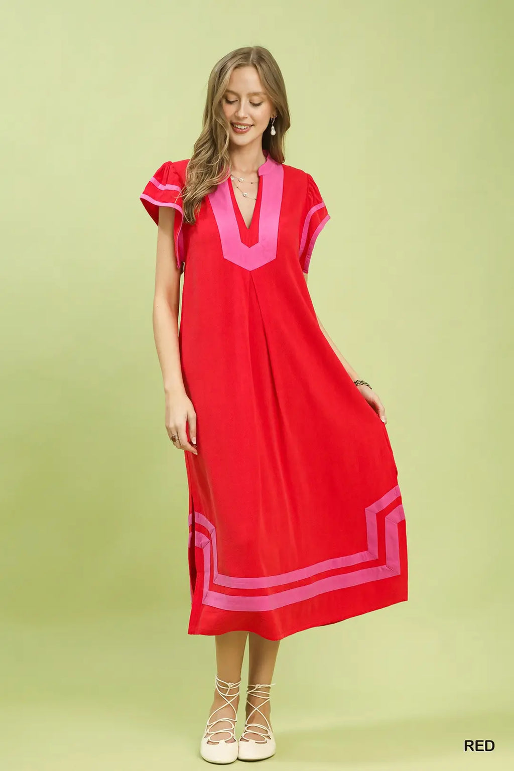 Linen Cotton Midi Dress
