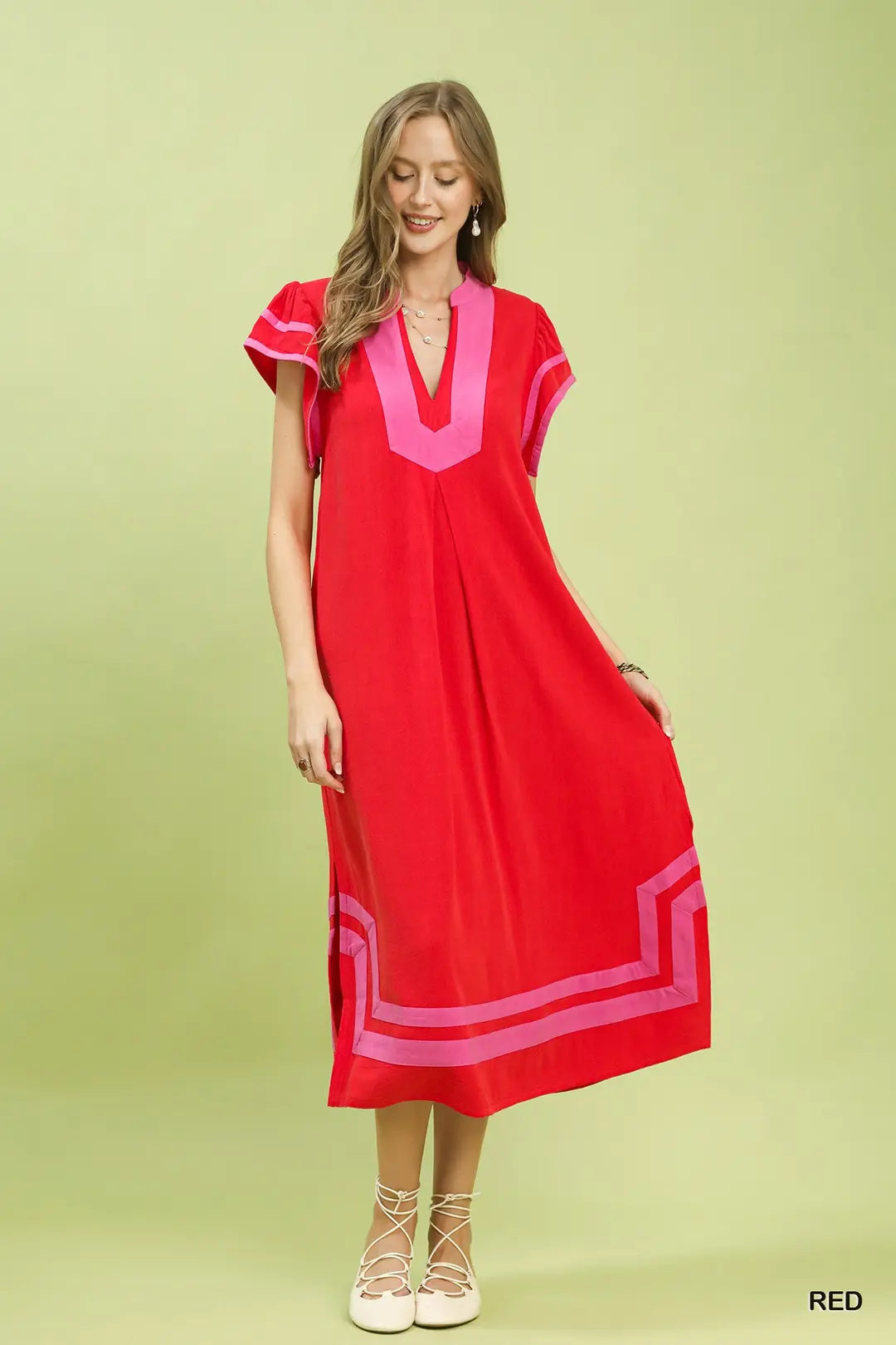Linen Cotton Midi Dress