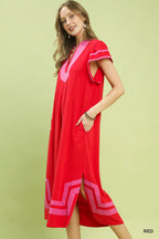 Linen Cotton Midi Dress