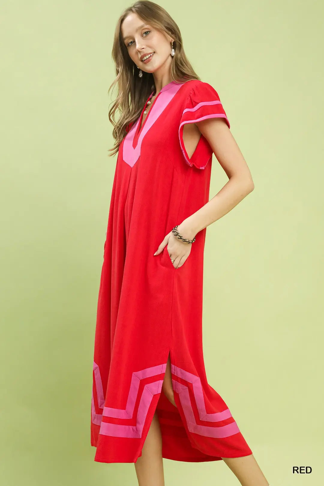 Linen Cotton Midi Dress