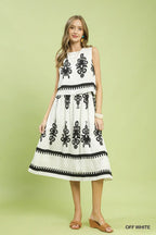 Sleeveless Tiered Midi Dress