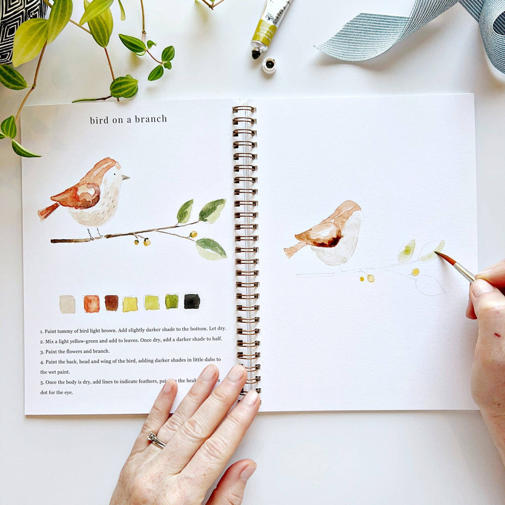 Animals Watercolor Workbook Set