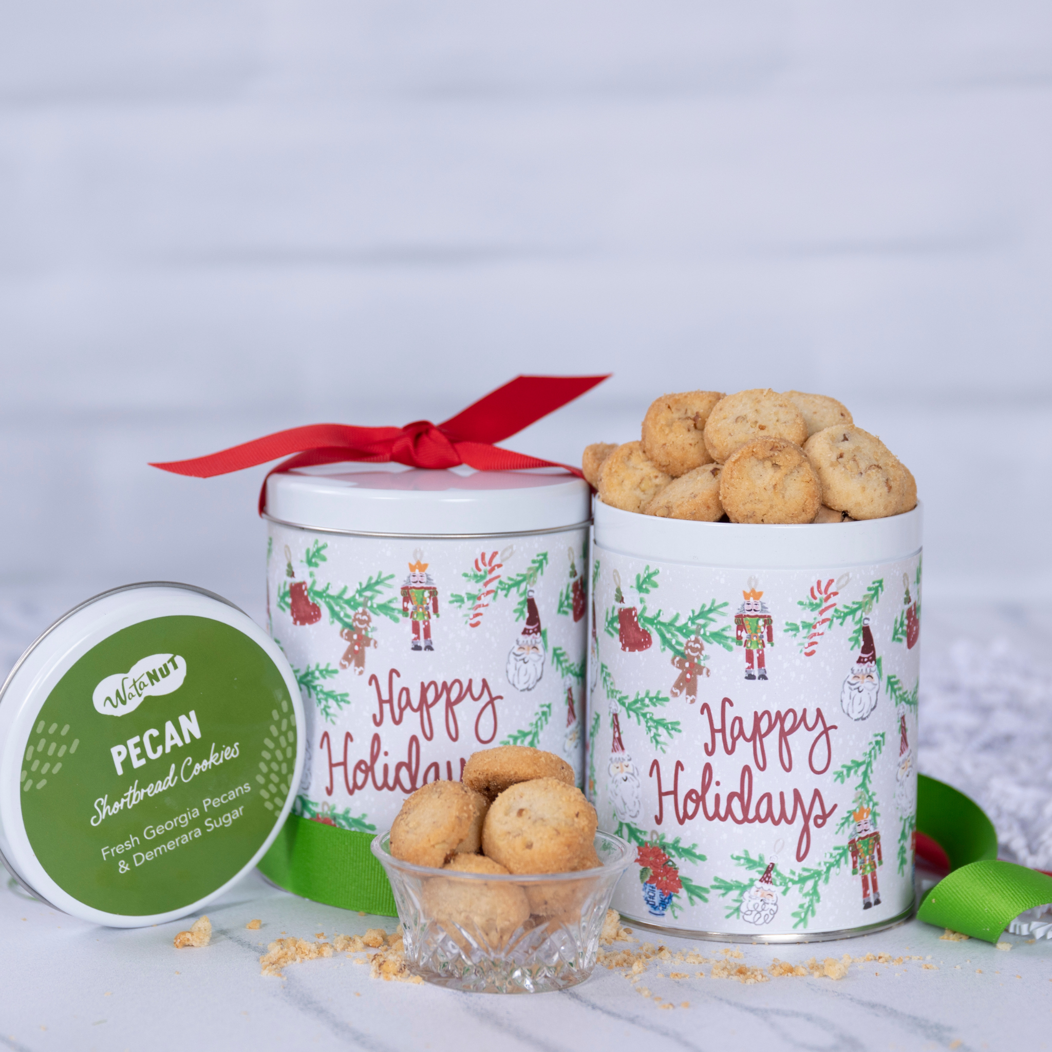 "Happy Holidays" Tin | Gourmet Cookies & Nuts