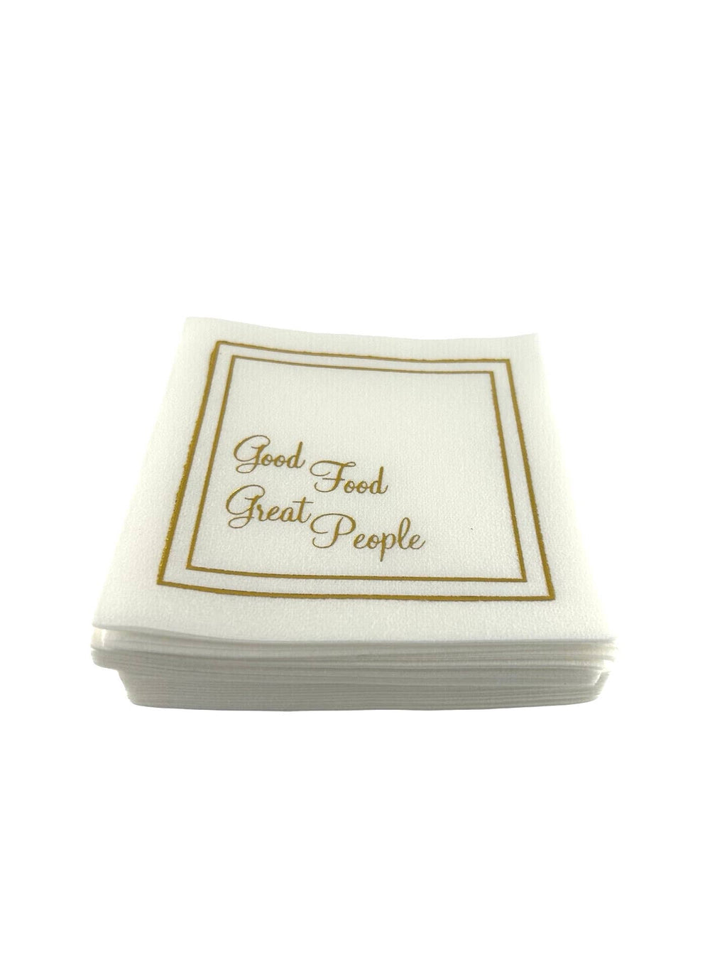 Linen-Feel Cocktail Napkins, Good Food