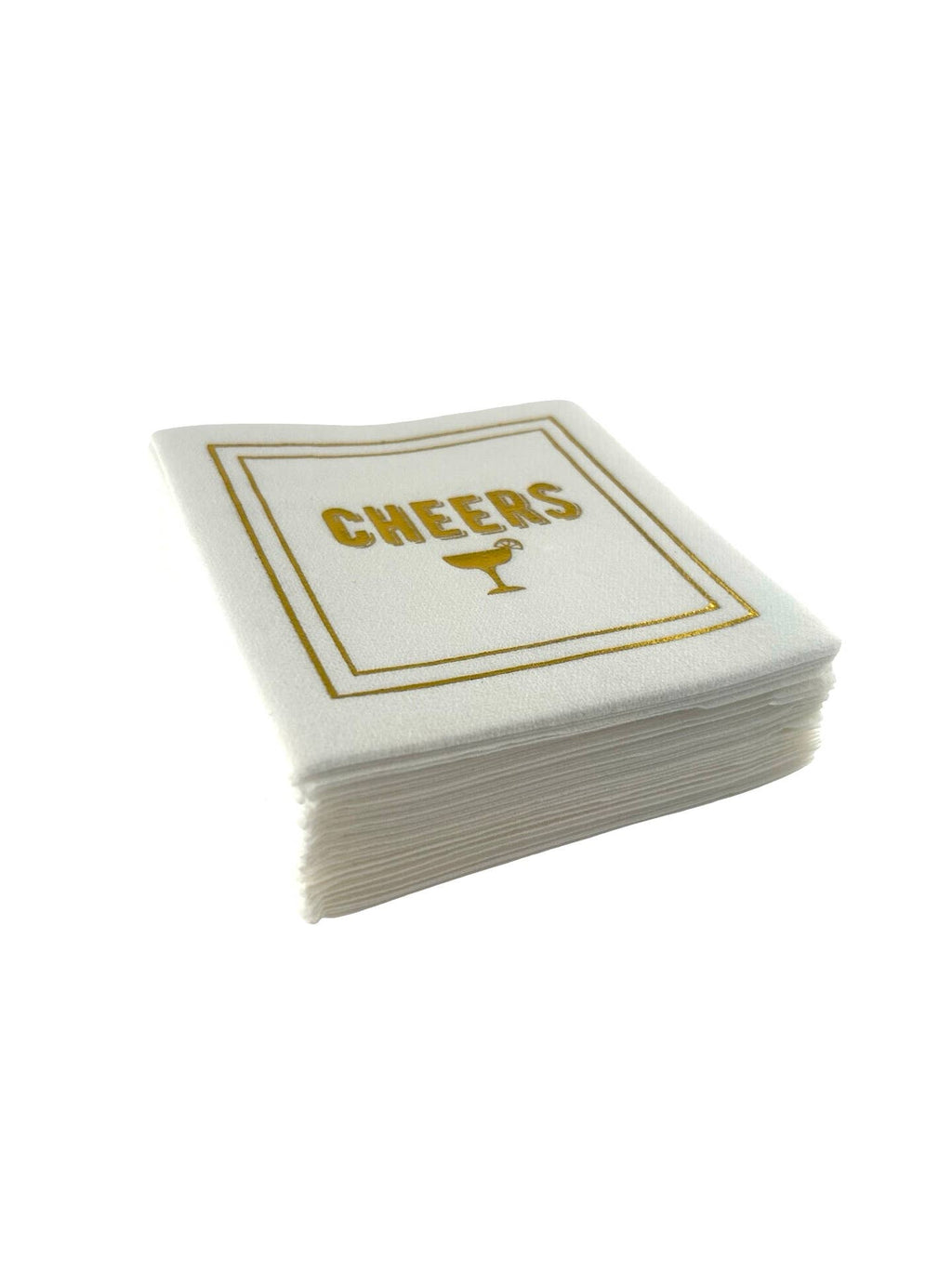 Linen-Feel Cocktail Napkins, Cheers
