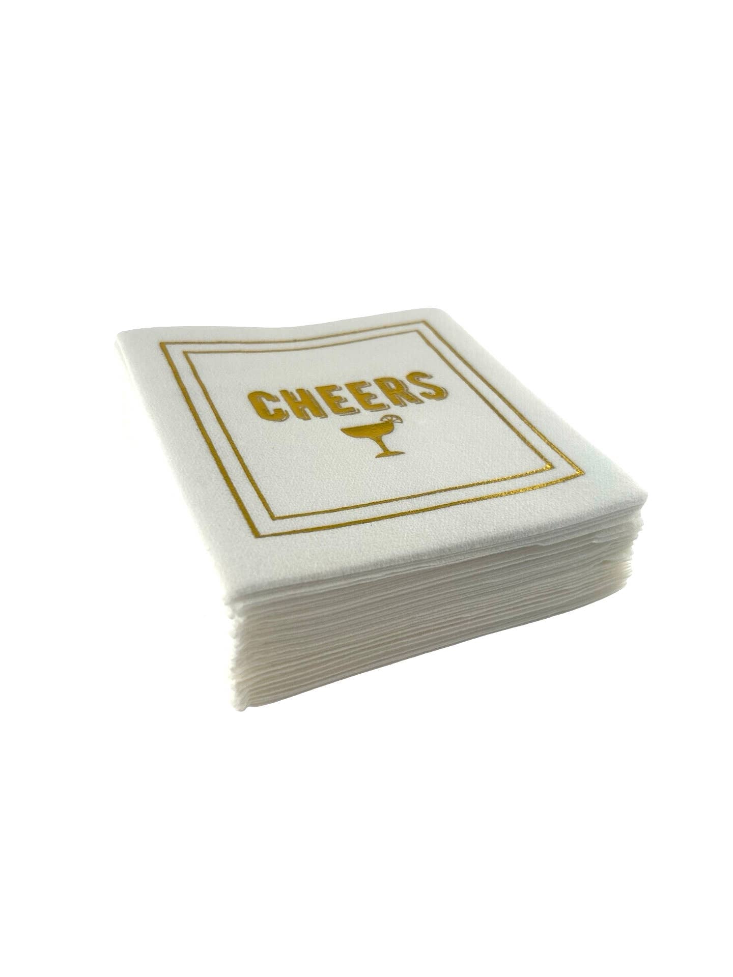 Linen-Feel Cocktail Napkins, Cheers