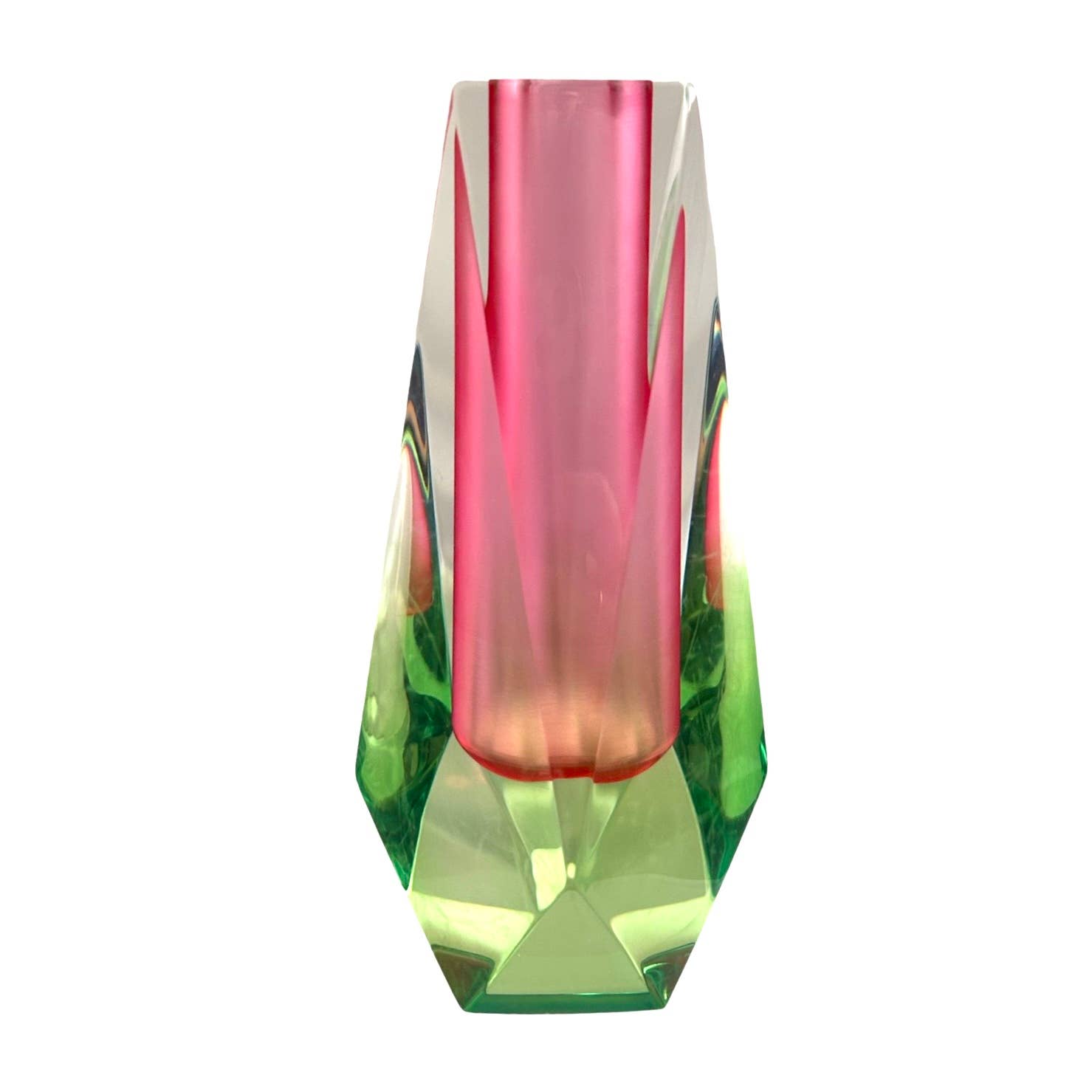 Bud Vase, Pink/Green