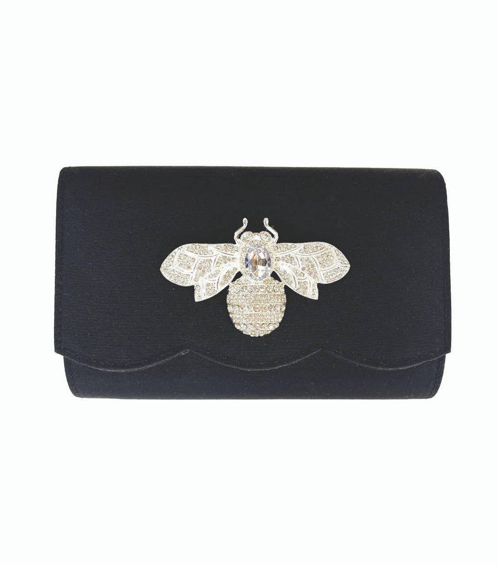 Ruby Scalloped - Faille Black - WS