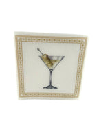 Linen-Feel Cocktail Napkins, Martini