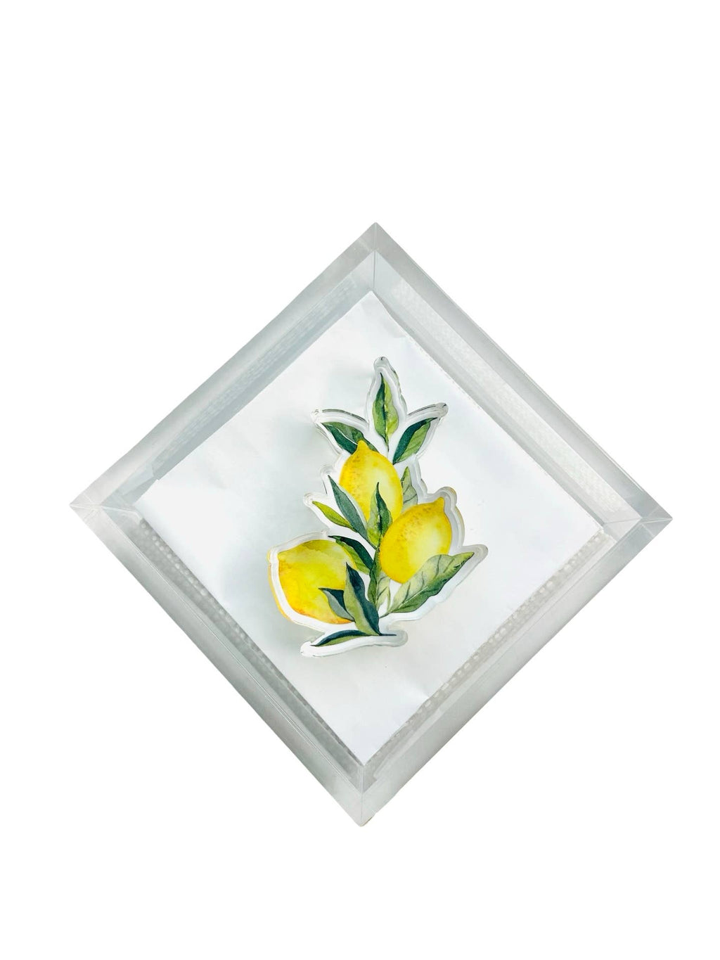 Acrylic Napkin Weight, Lemons