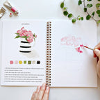 Bouquets Watercolor Workbook Set