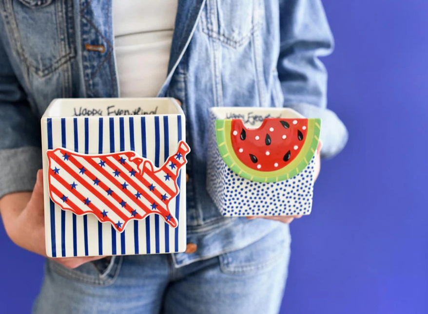 Indigo Small Dot Mini Nesting Cube Small