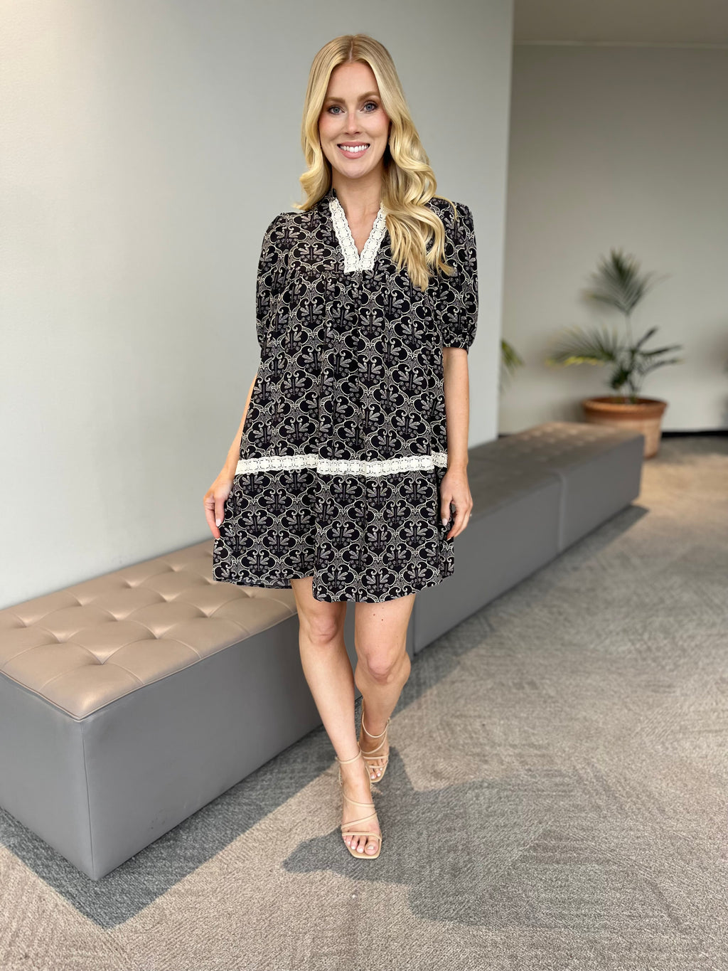 Carole Christian Print Dress