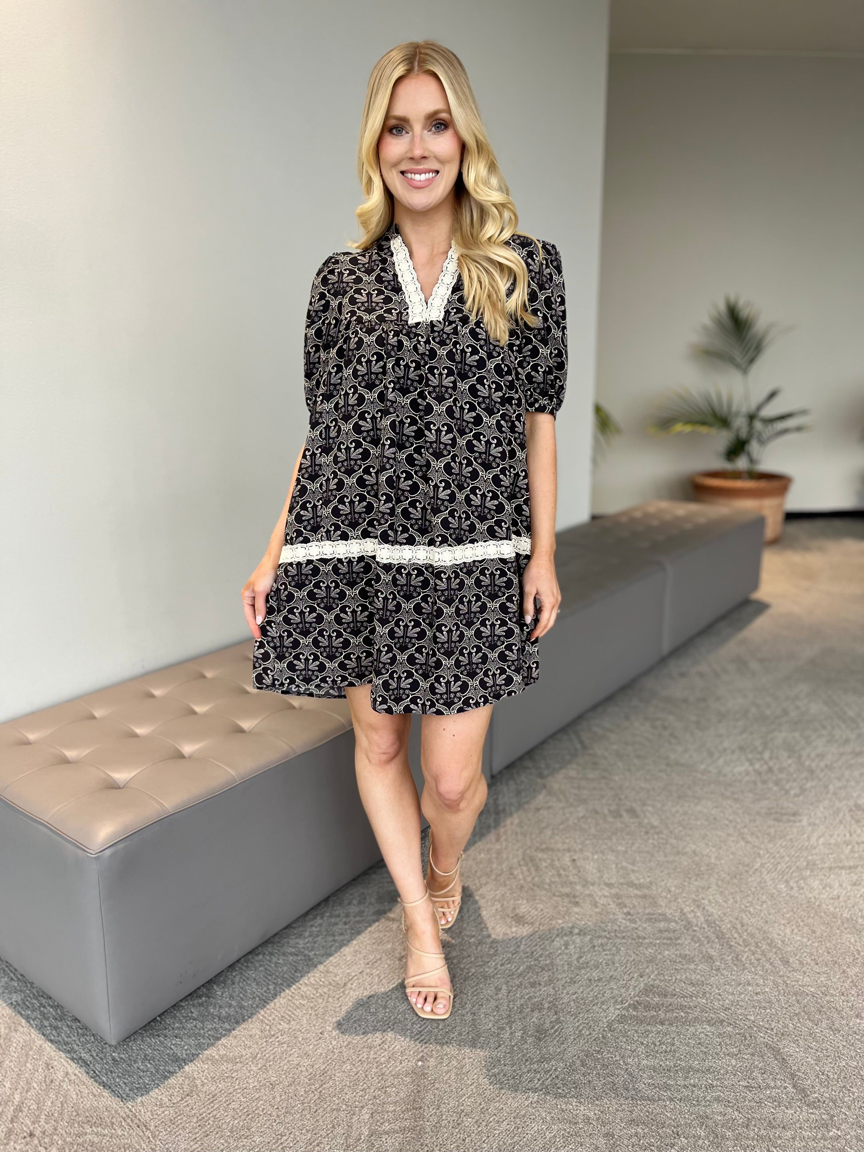 Carole Christian Print Dress