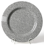 Black Small Dot Big Entertaining Round Platter