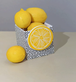 Black Small Dot Mini Nesting Cube Small