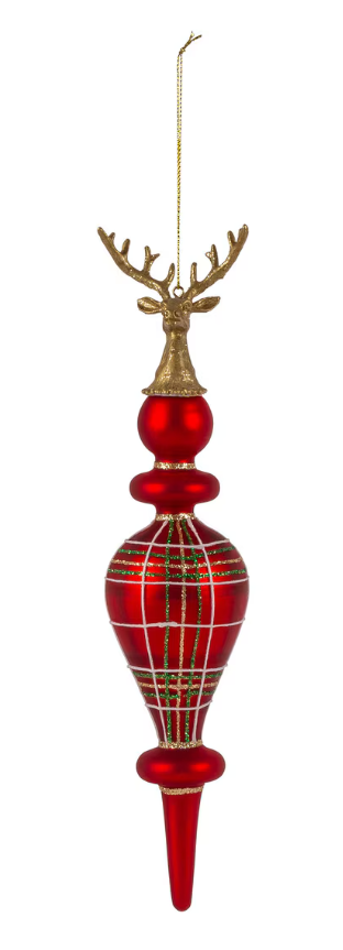 Heritage Deer Finial Ornament