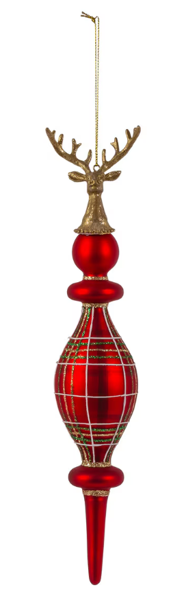 Heritage Deer Finial Ornament