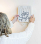 White Swirl Plate Stand