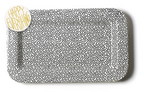 Black Small Dot Mini Entertaining Rectangle Platter