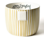 Gold Stripe Mini Happy Everything! Bowl