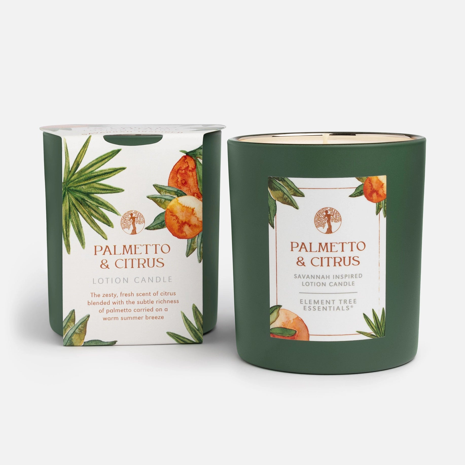 Elements Tree Essentials - Palmetto & Citrus Lotion Candle