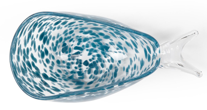 Seaside Glass Fish Bowl, Navy Blue