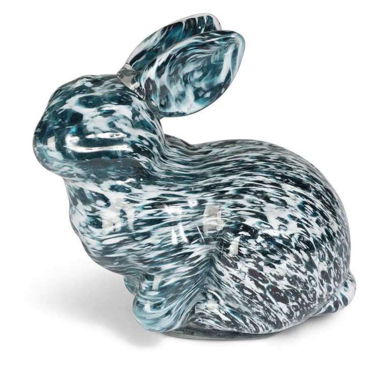 Blue Glass Bunny