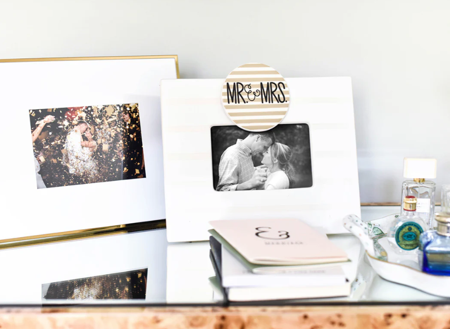 White Stripe Mini Frame